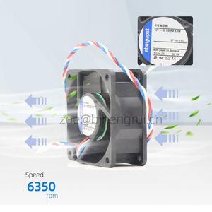 Ventilador de refrigeración axial pequeño ebmpapst 612N/2HH 612N-2HH 12V DC 6025 60x60x25mm 2.9W 6800RPM 33CFM 41dB 6cm para inversores - Product Image 3