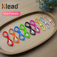 Ciseaux laser pliables portables DIY 55x50mm en acier inoxydable avec poignée en ABS, coupe multifonctionnelle pour ligne de pêche, coupe-feuille d'aluminium