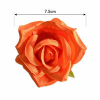 Têtes de roses artificielles en gros sans tige, toucher soyeux, 18 couleurs, pour corsages DIY, coiffures, murs floraux de mariage, décoration intérieure, en vrac