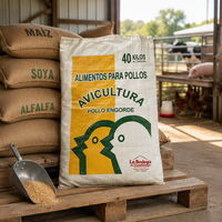 Sacs en polypropylène durables de 25 kg et 50 kg avec logo, sacs tissés en PP pour l'emballage des aliments pour animaux