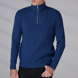 Pull de golf pour homme personnalisé, à manches longues, décontracté, respirant, avec col zippé mi-long, pour sports de plein air, OEM - Product Image 3