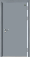 Porte commerciale en acier ignifuge de 1 à 3 heures Porte coupe-feu en bois Portes coupe-feu ouvertes simples ou doubles externes pour les entreprises