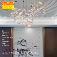 Lustre de style moderne pour décoration intérieure, luminaire suspendu en verre LED en forme d'anneau, chambre à coucher, salon, villa, éclairage personnalisé