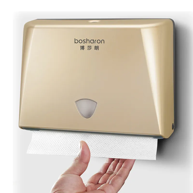 Treo tường phòng tắm công cộng Hướng dẫn sử dụng Z gấp vàng Nhà vệ sinh giữ mô hộp giấy Dispenser nhựa mô nhà vệ sinh giấy Dispenser