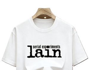 T-shirt Anime Serial <span class=keywords><strong>Experiments</strong></span> <span class=keywords><strong>Lain</strong></span> Cyberpunk années 90 Manga Japonais Noir Chinois : T-shirt Streetwear Oversize en Coton à Manches Courtes Casual - Product Image 5