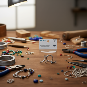 Il set di fermagli per portachiavi da 25 mm, colore argento, 2 pezzi, per la creazione di gioielli - Product Image 3