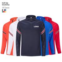 Survêtement de football personnalisé avec logo pour homme, demi-zip, uniforme de sport de qualité supérieure, ensemble 2 pièces, fabricant en gros