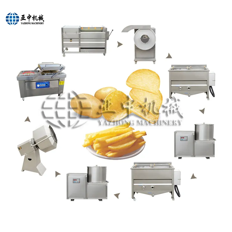 Linha de produção de batatas batatas batatas batatas fritas espiral elétrica máquina de cozimento doce