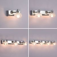 Lumière LED pour miroir, salle de bain, éclairage de dressing, applique murale, lumière moderne et simple pour armoire à miroir, sans perçage
