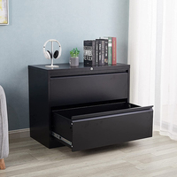 Armoire métallique large à 2 tiroirs pour la maison et le bureau, pouvant contenir des dossiers de lettres, juridiques et A4 suspendus.