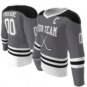 Vêtements de hockey en ligne personnalisés bon marché maillots d'entraînement de hockey à rouleaux par sublimation vente en gros de sweat à capuche uniforme pratique - Product Image 1