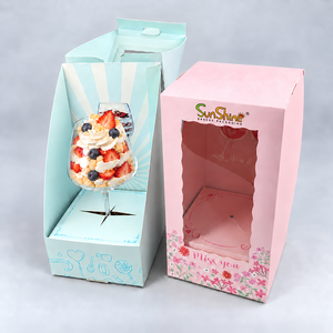 Boîtes d'emballage en gros pour cupcakes, boîtes à gâteaux avec fenêtres transparentes, boîtes personnalisées pour pâtisseries et fêtes - Product Image 5