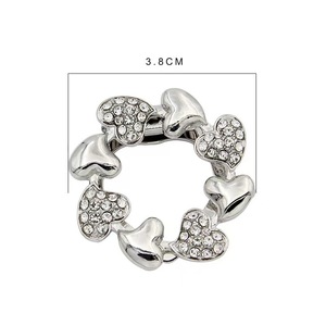 Broches de Cristal con Flores de Última Moda 2026, Botones de Diamantes de Imitación, Aleación Chapada en Oro, Personalizados, Unisex, para Uso Diario, Regalo, Fiesta - Product Image 5