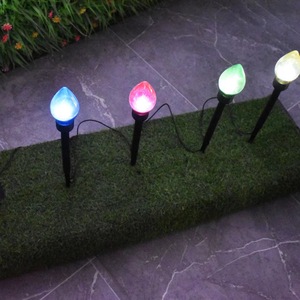 Luces de Jardín Hejia HJ-098 LED Solares de Color Caramelo para Iluminación de Caminos Exteriores - Product Image 1