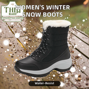 Women's Waterproof Winter <b>Snow</b> <b>Boots</b> Keep Warm for Outdoor Activities Rubber Insole Cold Protective Gear for Autumn Season - Product Image 3