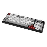 Tri Mode Mechanical Gaming Keyboard Wireless 2.4G Wired RGB Hot Swappable Keyboard with Number Pad
