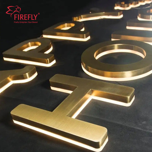 Insegna Luminosa LED Personalizzata per Esterni con Logo Aziendale, Lettere <span class=keywords><strong>in</strong></span> <span class=keywords><strong>Metallo</strong></span> Spazzolato 3D - Product Image 4