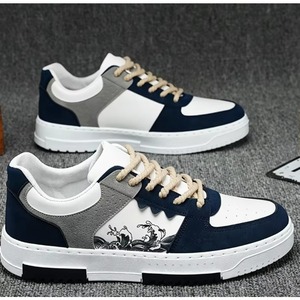 Zapatos de Plataforma de PU de Alta Calidad para Hombre, Retro, Antideslizantes, con Cordones, Deportivos y Casuales para Otoño/Invierno/Verano - Product Image 1