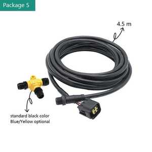 Conector M12 de 5 Pines, Impermeable IP67, DIN Hembra a Macho, Conector en T para NMEA2000, para Cables Impermeables M12 de 4.5m y 7.5m - Product Image 5