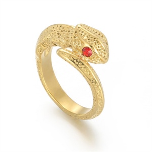 Anillo Grueso de Oro Estilo Hip Hop, Anillos de Dedo Personalizados de Acero Inoxidable con Circonita - Product Image 4