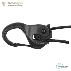 Attache-tensionneur de corde de parachute en alliage d'aluminium durable de haute qualité pour tente, avec bouton en plastique et aluminium sans nœud - Product Image 2
