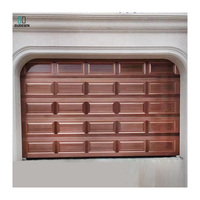 Porte de garage électrique à enroulement moderne, industrielle, inclinable, en alliage d'aluminium, sécurité extérieure, antivol, finition pliable