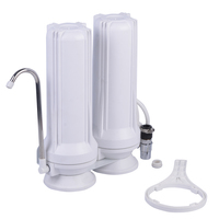 Filtre à eau portable manuel pour toute la maison, installation facile, robinet blanc simple, mini purificateur de comptoir pour la maison