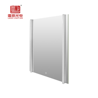 Miroir de salle de bain LED avec lumières, miroir de coiffeuse, capteur tactile intelligent, anti-buée pour salle de bain moderne