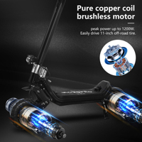 Scooter Eléctrico Todoterreno para Adultos, 2400W, Motor Dual, 48V, 20.8Ah, Batería Extraíble, Entrega Local en EE. UU., Alemania y Reino Unido
