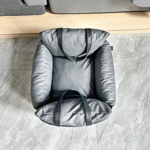 Toptan PU Evcil Hayvan Araba Koltuğu Yükseltici Yatak Köpek Araba Koltuğu Yatağı Özelleştirilmiş LOGO Lüks Köpek Yatakları Güvenlik Tokalı Evcil Hayvan Araba Koltuğu - Product Image 5