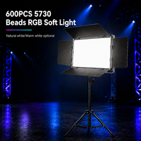 600PCS* 5730 LED Perles Lumineuses RGB Panneau Lumineux Souple Contrôle DMX512 Blanc Naturel & Blanc Chaud en Option Éclairage de Scène pour Conférences et Studios