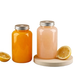 Botellas de Plástico Vacías RTS, Lindas y Transparentes, para Té con Leche, Vasos Desechables de PET para Bebidas, Jugos de Frutas - Product Image 1