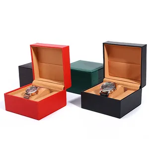 Custodie custodie per orologi di lusso in pelle sintetica con Logo personalizzato - Product Image 5