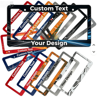 Cadre de plaque d'immatriculation suspendu en métal contemporain, mobile, de haute qualité, personnalisable, pour moto, voiture, anniversaire, vente en gros
