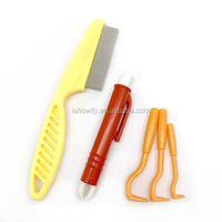 Nouveau design ISHOW, écologique, en plastique, 2 en 1, double taille, extracteur de tiques pour chien, Twister