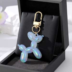 Wholesale Cartoon Cartoon Creative Small <b>Animal</b> Pendant Large Laser <b>Balloon</b> Dog Keychain Key Pendant - Product Image 5