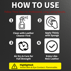 Professional <strong>Leather</strong> Polish Liquid <strong>Restores</strong> Prevents Damage Nourishing UV Protectant pH Neutral Antibacterial Car - Product Image 5