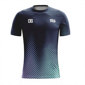 Camiseta de Entrenamiento de Fútbol para Hombre con Estampado por Sublimación Personalizado, Camiseta de Fútbol Transpirable de Manga Corta para Adultos, Ropa de Fútbol para Jóvenes - Product Image 1