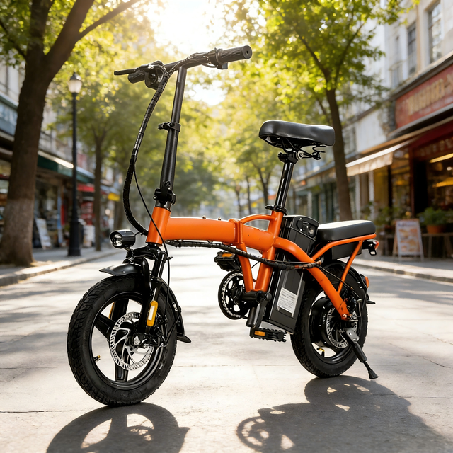Foldable Electric City Bike Lightweight  Lithium Battery 3 Riding  USB Charging Port for Comfortable Safe Daily Commute