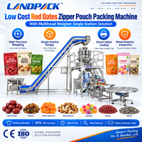 Machine d'emballage automatique pour aliments secs (fertilisants, cornichons, poulet, poisson, nourriture pour animaux de compagnie, fruits secs, dattes rouges) en Doypack