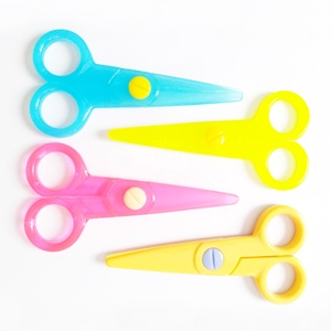 Cung Cấp Trẻ Em Nhựa Mẫu Giáo Công Cụ An Toàn Tốt Nhất Kéo Cho Cắt Giấy sl0503 - Product Image 1