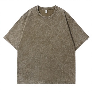 เสื้อยืดผู้ชายทรงโอเวอร์ไซส์ ผ้าเจอร์ซีย์ถัก 100% คอตตอน หนัก 280 กรัม สีพื้นสไตล์วินเทจ พิมพ์ลายซิลค์สกรีน แขนสั้น รับผลิตแบบ OEM - Product Image 3