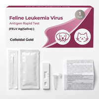 Test rapide antigénique du virus de la léukémie féline (FeLV) – Détection P27 d'inféctiose active chez le chat – Sang total et sérum – Diagnostic vétérinaire en 10 minutes