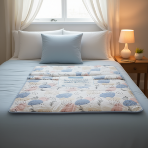 Couette double ultra légère Novo Malaga 235x240 cm, motif floral, microfibre, toutes saisons, usage domestique - Product Image 2