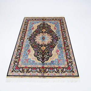 YILONG 122x183cm noué à la main Floral persan <span class=keywords><strong>Tabriz</strong></span> tapis 100% soie naturelle pour salon chambre à coucher Techniques faites à la main décor à la maison - Product Image 2