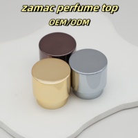 Bouchon de flacon de parfum en alliage de zinc doré personnalisé, capuchon à bascule de luxe pour parfum, bouchon métallique de 15 mm pour emballage cosmétique