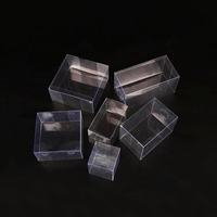 Boîte cadeau personnalisée carrée rectangulaire transparente pliante en plastique PVC PET Boîte d'emballage transparente