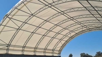 Abri de cheval d'auvent de conteneur résistant 40'x40'x11 40'x40 20'x40 vert abri de champ de retombées de conteneur de dôme de tissu d'expédition