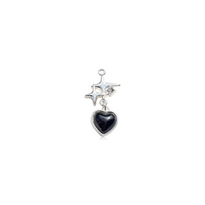Alloy Heart Pendant Charm For DIY Earrings <b>Bracelets</b> Necklaces Jewelry Findings Fashionable OL Style Zinc Alloy Plated GJ214 - Product Image 5
