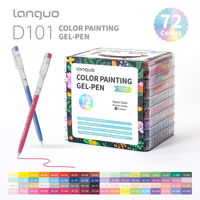 Ensemble de 45 stylos à encre normale non effaçable de 0,6 mm, édition classique, boîte cadeau en plastique, pour le dessin et le journaling, pour le bureau et l'école